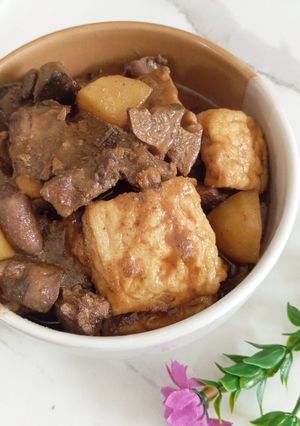 Foto resep 137. Semur Kecap Tahu Kentang Ati Ampela