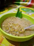 Bubur kacang hijau kental empuk. No boros gas