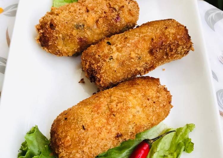 Recipe of Favorite Chicken and potato cutlets