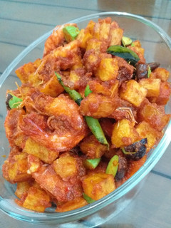 Foto resep Sambal goreng kentang pete udang