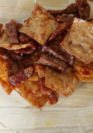 Foto resep Kering Tempe dan Kulit Pangsit