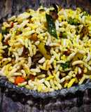 Mixed vegetables with puffed rice