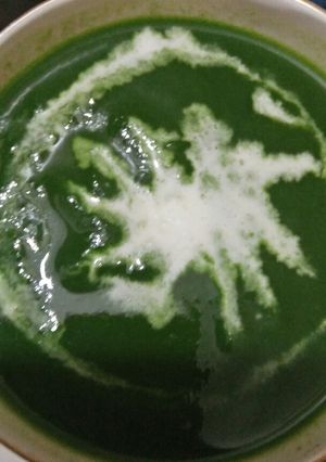A picture of Palak soup.