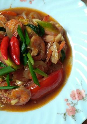 Foto resep Udang saos padang