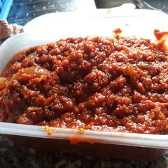 A picture of Tomato stew.