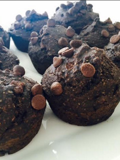 Una foto de Muffins veganos de centeno y algarroba