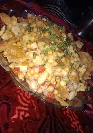 A picture of Chana chat🍽😋.