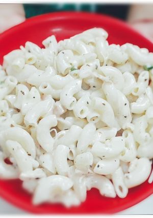 চিকেন মেয়ো ম্যাকারনি (chicken mayo macaroni recipe in Bengali) রেসিপির প্রধান ছবি