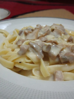 Foto resep Fettucine Carbonara with Mushroom