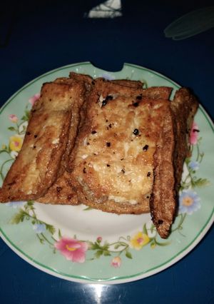 Hình của món Đậu hũ chiên.