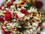 Insalata di riso tonno mais e pomodorini 
#insalata #saladmania #cookpaditalia #contest