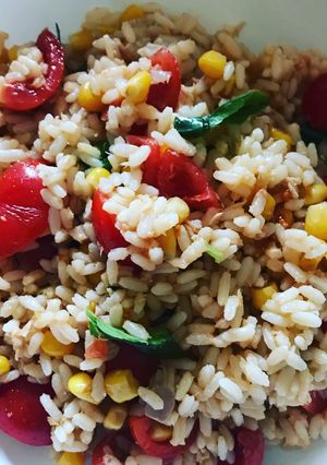 Foto di Insalata di riso tonno mais e pomodorini#insalata #saladmania #cookpaditalia #contest