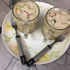 A picture of Creamy cuppa maggi.