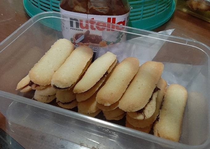 Panduan Memasak Resep Lidah kucing nutella