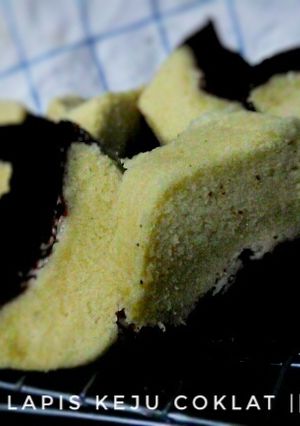 Foto resep Cake kukus lapis keju coklat