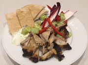 A picture of spicy chicken wrap