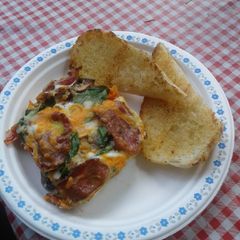 A picture of Breakfast lasagna.
