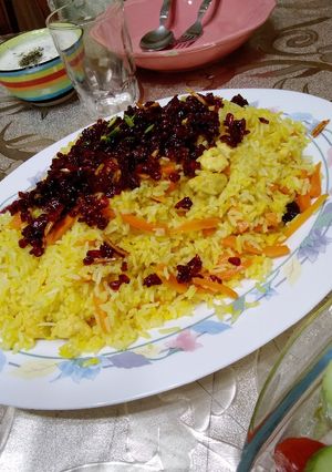 عکسی از دستور هویج پلو😋