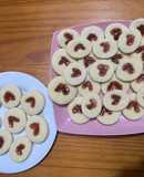 Galletitas corazón de mermelada