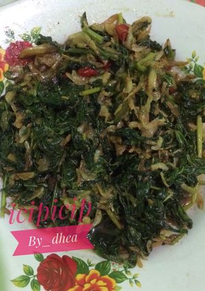 Foto resep Tumis daun singkong rebon