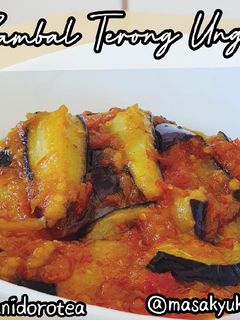 Foto resep Sambal Terong Ungu | @masakyukyorobun
