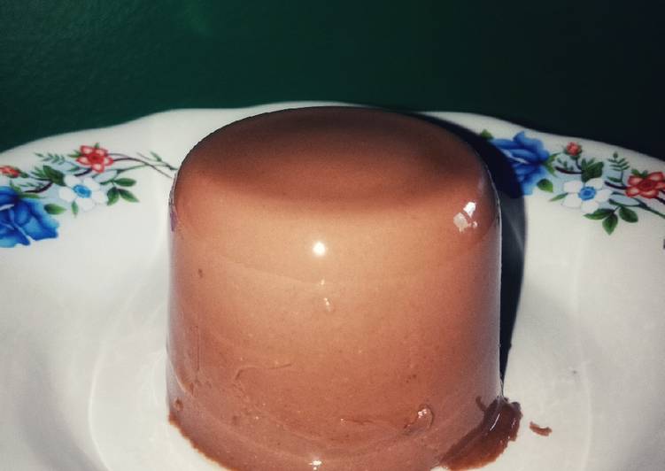 Puding Nutrijell sederhana lembut