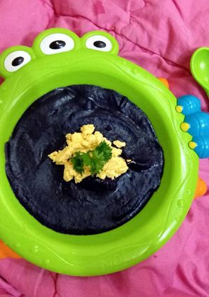 Foto resep Mpasi 7 months+ Puree Taro + Kuning Telur Ayam Kampung