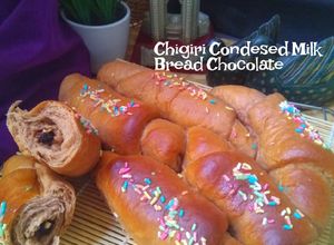 Foto resep Chigiri Condensed Milk Bread chocolate with chocochips peanuts