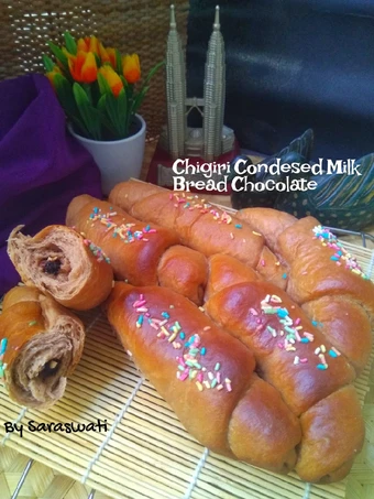 Langkah Mudah untuk Membuat Resep Chigiri Condensed Milk Bread chocolate with chocochips peanuts yang  Bikin Ketagihan Anti Ribet, Bikin Ngiler