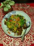 Leftover Kothimbir Vadi Chaat