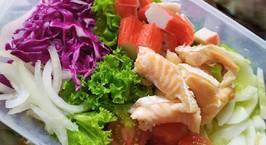 Hình ảnh món Salad rau mix lườn cá hồi thanh cua
