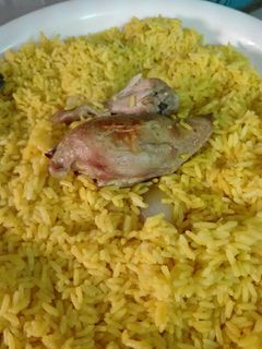 صورة لوصفة رز مندي مبخر بالدجاج