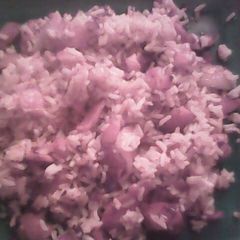 A picture of Redneck rice (bacon fried rice).