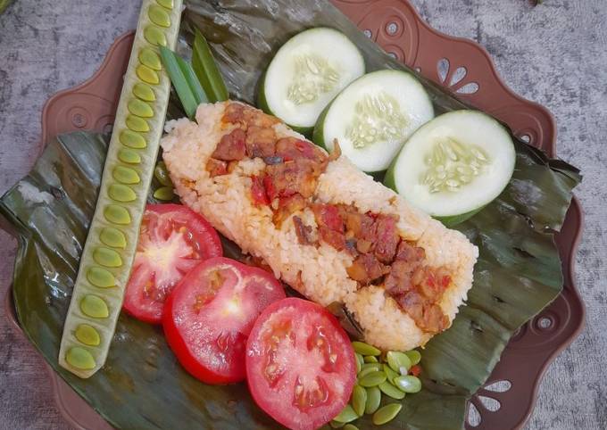 Resep Nasi Bakar Teri Sambal Tempe oleh Uci Mandasari - Cookpad