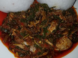 Tuwo with spinach soup