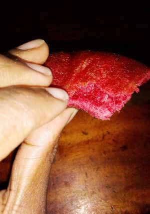 A picture of Fried red velvet donuts.