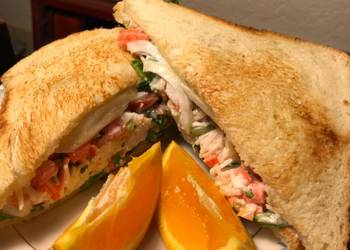 How to Recipe Perfect SACShrimps and Artificial Crabs Sandwich