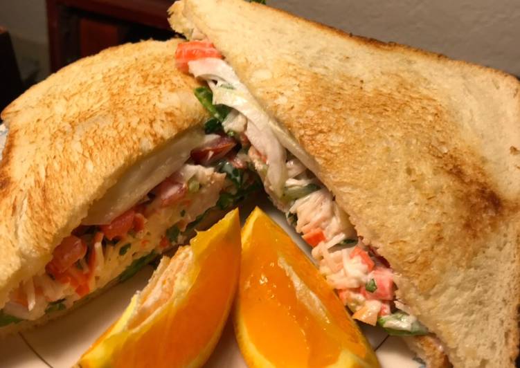 How to Make Homemade S.A.C(Shrimps and Artificial Crabs) Sandwich