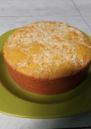Foto resep Bolu labu kuning topping keju pake panci part 2