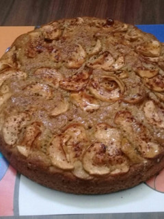Una foto de Pastel de manzanas con yogur