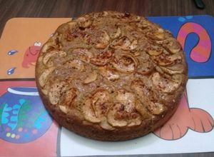 Una foto de Pastel de manzanas con yogur