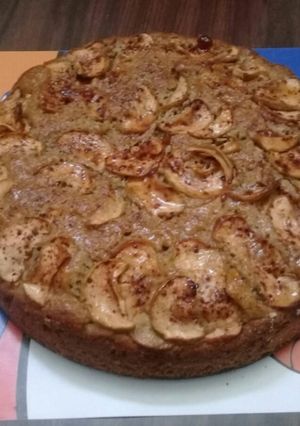 Una foto de Pastel de manzanas con yogur