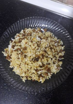 عکسی از دستور عدس پلو مخلوط