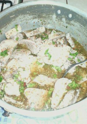 Una foto de Lengua a la vinagreta