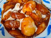 Gambar tteokbokki dengan gochujang