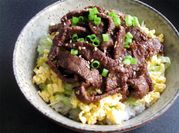 A picture of thin sliced beef japanese