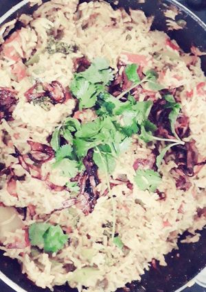 A picture of Vegetable Biryani.