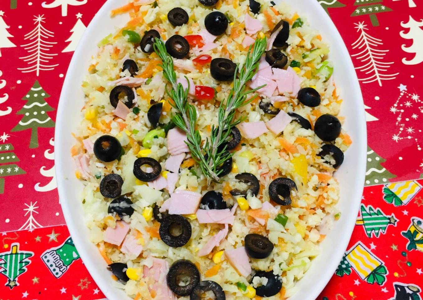 Arroz de Coliflor 馃巺馃巹 con bastantes vegetales 馃嵔馃憣