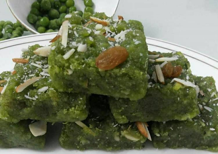 Simple Way to Prepare Quick Green pea burfi