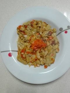 Una foto de Pasta fresca de calabaza con zanahoria